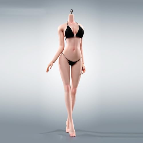 VUSLB 1/6 Scale weiblich ActionFigurn Body 12inch Super Flexible Plump Seamless militär Body Type weiblich Figur with Feet Hand Shapes Slim Make Up ActionFigurn with Bikinis Set von VUSLB