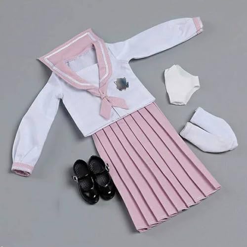 VUSLB 1/6 Scale weiblich Figur Kleidung, School Girl Suit Uniform Costume for 12 inch weiblich ActionFigurn -L von VUSLB