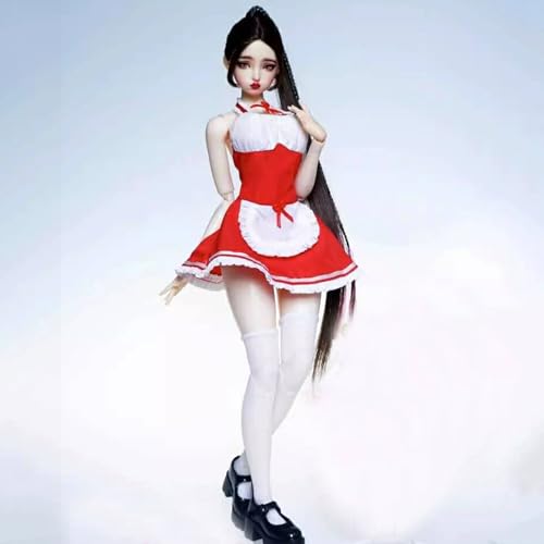 VUSLB 1/6 Scale weiblich Kleidung, weiblich Kleid Maid Kleidung for 12inch PH TBL JO ActionFigurn Body-Short Sleeve B von VUSLB