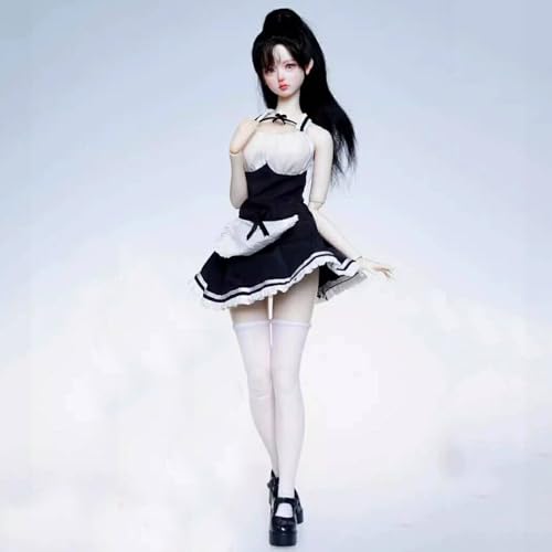 VUSLB 1/6 Scale weiblich Kleidung, weiblich Kleid Maid Kleidung for 12inch PH TBL JO ActionFigurn Body-Short Sleeve D von VUSLB