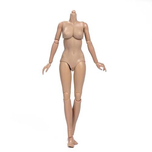 VUSLB 1/6 Scale weiblich militär Body Model 12inch Flexible Miniature ActionFigurn Body Doll Collection Plastic Model Figur (TQ0525 Suntan Skin Mid Bust) von VUSLB