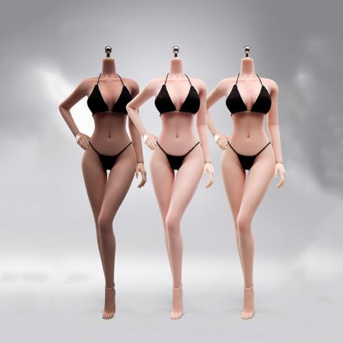 VUSLB ANT 1/6 Scale weiblich militär Body Model 12inch Super Flexible Plump ActionFigurn with Detachable Feet Hand Shapes Seamless Miniature Doll Highly Detail (T302B Pale Skin) von VUSLB