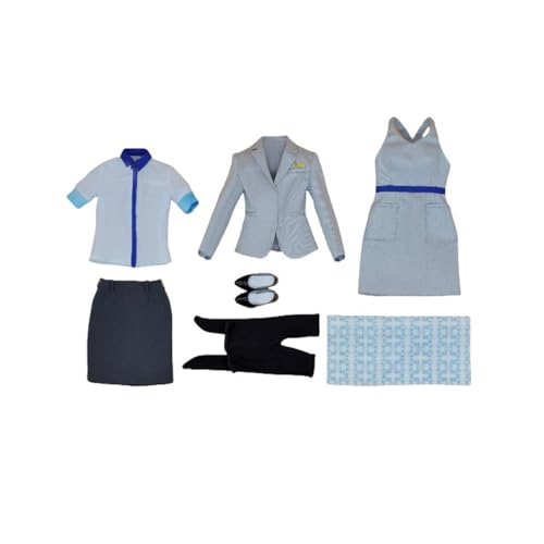 VUSLB MA-025 1/6 Scale weiblich militär Kleidung Without Body 12inch weiblich ActionFigurn Flight Attendant Outfit Set fit for PH TBL JO WordBOX JiaouDoll Body von VUSLB