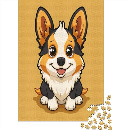 Corgi Puzzle 1000 Teile,Puzzle Für Erwachsene, Impossible Puzzle, GesKükenlichkeitsspiel Für Die Ganze Familie,Puzzle Legespiel- Erwachsenenpuzzle Puzzel 1000pcs (75x50cm) von VUYARMPON