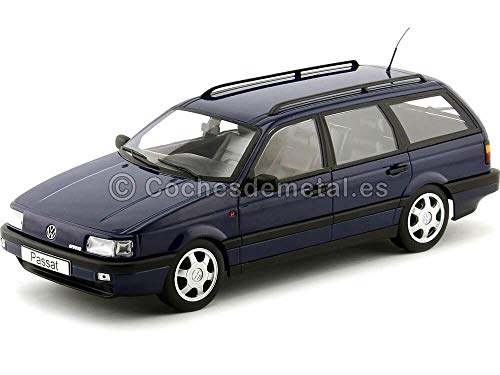 VW Modellauto Passat B3 VR6 Variant 1:18 Dunkelblau, Limitierte Edition 1000 Stück, für Erwachsene ab 18 Jahren, Unisex von VW