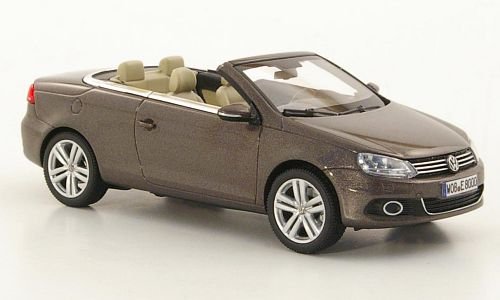 VW EOS, met.-braun, 2011, Modellauto, Fertigmodell, Kyosho 1:43 von VW