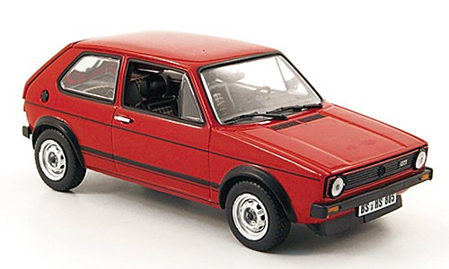 VW Golf I GTI, rot, 1976, Modellauto, Fertigmodell, Norev 1:43 von VW