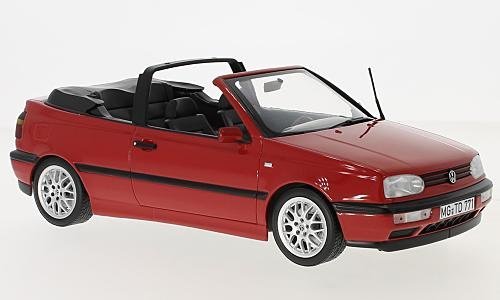 VW Golf III Cabriolet, Rot, 1995, Modellauto, Fertigmodell, Norev 1:18 von VW