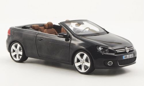 VW Golf VI Cabriolet, metallic-dunkelgrau, 2011, Modellauto, Fertigmodell, Schuco 1:43 von VW