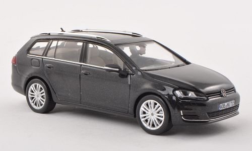 VW Golf VII Variant, met.-schwarz, 2013, Modellauto, Fertigmodell, Herpa 1:43 von VW