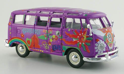 VW T1 Samba Bus, lila/Decor, 0, Automodell, Fertigmodell, Maisto 1:24, Exklusives Sammlerstück VW T1 Samba Bus, lila/Decor, 0, Automodell, Fertigmodell, Maisto 1:24, Exklusives Sammlerstück von VW