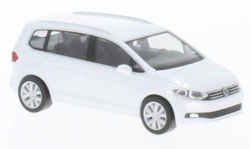 VW Touran, metallic-Weiss, 0, Modellauto, Fertigmodell, Herpa 1:87 von VW