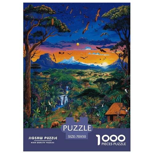 Afrikanische Tiere Puzzle 1000 Teile Schwer Puzzle Spielzeug Pädagogisches Spiel Impossible Herausforderungsspielzeug Für Erwachsene Und Kinder in Bewährter 70x50cm/1000pcs Afrikanische Tiere Puzzle 1000 Teile Schwer Puzzle Spielzeug Pädagogisches Spiel Impossible Herausforderungsspielzeug Für Erwachsene Und Kinder in Bewährter 70x50cm/1000pcs von VWENOLRIX