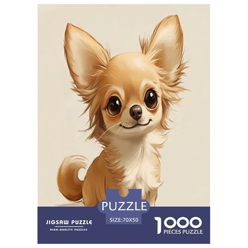 Chihuahua Puzzles 1000 Teile Schwer Puzzle Spielzeug Pädagogisches Spiel Impossible Herausforderungsspielzeug Für Erwachsene Kinder 70x50cm/1000pcs Chihuahua Puzzles 1000 Teile Schwer Puzzle Spielzeug Pädagogisches Spiel Impossible Herausforderungsspielzeug Für Erwachsene Kinder 70x50cm/1000pcs von VWENOLRIX