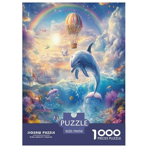 Delphin Puzzles 1000 Teile Schwer Puzzle Spielzeug Pädagogisches Spiel Impossible Herausforderungsspielzeug Für Erwachsene Kinder 70x50cm/1000pcs Delphin Puzzles 1000 Teile Schwer Puzzle Spielzeug Pädagogisches Spiel Impossible Herausforderungsspielzeug Für Erwachsene Kinder 70x50cm/1000pcs von VWENOLRIX
