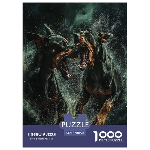 Doberman Puzzles 1000 Teile Schwer Puzzle Spielzeug Pädagogisches Spiel Impossible Herausforderungsspielzeug Für Erwachsene Kinder 70x50cm/1000pcs Doberman Puzzles 1000 Teile Schwer Puzzle Spielzeug Pädagogisches Spiel Impossible Herausforderungsspielzeug Für Erwachsene Kinder 70x50cm/1000pcs von VWENOLRIX