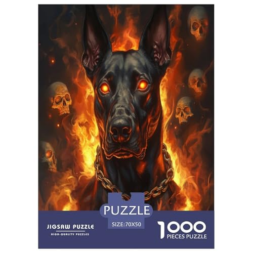 Doberman Puzzles 1000 Teile Schwer Puzzle Spielzeug Pädagogisches Spiel Impossible Herausforderungsspielzeug Für Erwachsene Kinder 70x50cm/1000pcs Doberman Puzzles 1000 Teile Schwer Puzzle Spielzeug Pädagogisches Spiel Impossible Herausforderungsspielzeug Für Erwachsene Kinder 70x50cm/1000pcs von VWENOLRIX