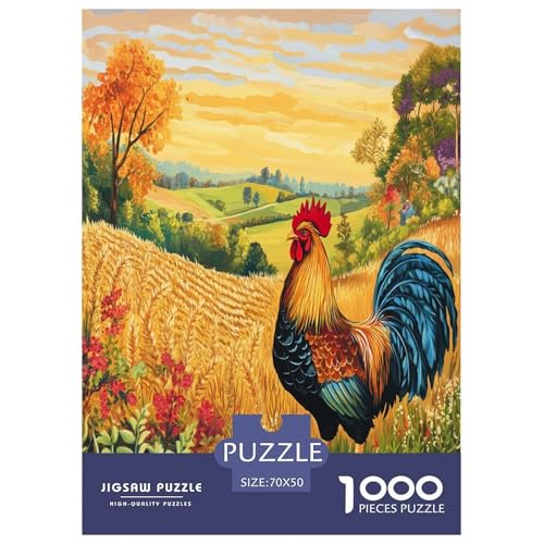 Hahn Puzzle 1000 Teile Schwer Puzzle Spielzeug Pädagogisches Spiel Impossible Herausforderungsspielzeug Für Erwachsene Und Kinder in Bewährter 70x50cm/1000pcs Hahn Puzzle 1000 Teile Schwer Puzzle Spielzeug Pädagogisches Spiel Impossible Herausforderungsspielzeug Für Erwachsene Und Kinder in Bewährter 70x50cm/1000pcs von VWENOLRIX