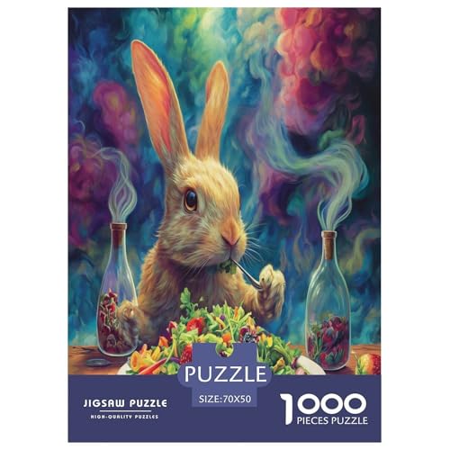 Kaninchen Puzzle 1000 Teile Schwer Puzzle Spielzeug Pädagogisches Spiel Impossible Herausforderung Spielzeug Für Erwachsene Und Kinder in Bewährter 70x50cm/1000pcs Kaninchen Puzzle 1000 Teile Schwer Puzzle Spielzeug Pädagogisches Spiel Impossible Herausforderung Spielzeug Für Erwachsene Und Kinder in Bewährter 70x50cm/1000pcs von VWENOLRIX