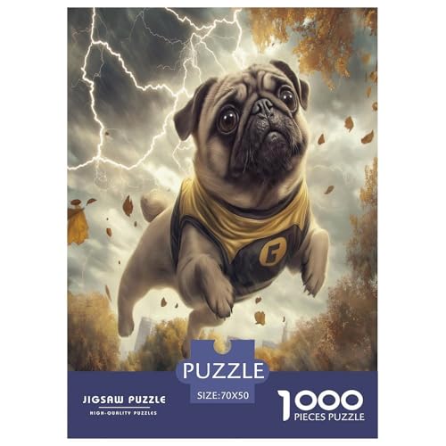 Pug Puzzles 1000 Teile Schwer Puzzle Spielzeug Pädagogisches Spiel Impossible Herausforderung Spielzeug Für Erwachsene Und Kinder in Bewährter 70x50cm/1000pcs Pug Puzzles 1000 Teile Schwer Puzzle Spielzeug Pädagogisches Spiel Impossible Herausforderung Spielzeug Für Erwachsene Und Kinder in Bewährter 70x50cm/1000pcs von VWENOLRIX
