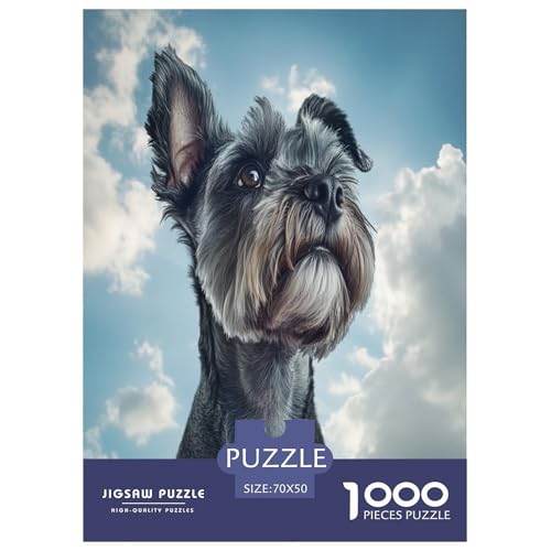 Schnauzer Puzzle 1000 Teile Schwer Puzzle Spielzeug Pädagogisches Spiel Impossible Herausforderung Spielzeug Für Erwachsene Kinder 70x50cm/1000pcs Schnauzer Puzzle 1000 Teile Schwer Puzzle Spielzeug Pädagogisches Spiel Impossible Herausforderung Spielzeug Für Erwachsene Kinder 70x50cm/1000pcs von VWENOLRIX