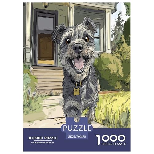 Schnauzer Puzzle 1000 Teile Schwer Puzzle Spielzeug Pädagogisches Spiel Impossible Herausforderung Spielzeug Für Erwachsene Und Kinder in Bewährter 70x50cm/1000pcs Schnauzer Puzzle 1000 Teile Schwer Puzzle Spielzeug Pädagogisches Spiel Impossible Herausforderung Spielzeug Für Erwachsene Und Kinder in Bewährter 70x50cm/1000pcs von VWENOLRIX