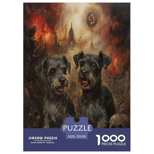 Schnauzer Puzzle 1000 Teile Schwer Puzzle Spielzeug Pädagogisches Spiel Impossible Herausforderung Spielzeug Für Erwachsene Und Kinder in Bewährter 70x50cm/1000pcs Schnauzer Puzzle 1000 Teile Schwer Puzzle Spielzeug Pädagogisches Spiel Impossible Herausforderung Spielzeug Für Erwachsene Und Kinder in Bewährter 70x50cm/1000pcs von VWENOLRIX