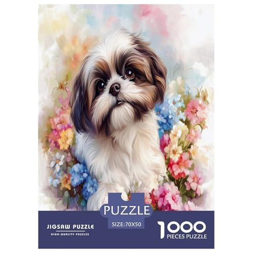 Shih Tzu Puzzles 1000 Teile Schwer Puzzle Spielzeug Pädagogisches Spiel Impossible Herausforderungsspielzeug Für Erwachsene Kinder 70x50cm/1000pcs Shih Tzu Puzzles 1000 Teile Schwer Puzzle Spielzeug Pädagogisches Spiel Impossible Herausforderungsspielzeug Für Erwachsene Kinder 70x50cm/1000pcs von VWENOLRIX