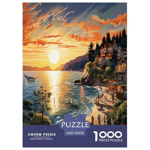 Sonnenuntergang über dem Hafen Puzzle 1000 Teile Schwer Puzzle Spielzeug Pädagogisches Spiel Impossible Herausforderungsspielzeug Für Erwachsene Und Kinder in Bewährter 70x50cm/1000pcs Sonnenuntergang über dem Hafen Puzzle 1000 Teile Schwer Puzzle Spielzeug Pädagogisches Spiel Impossible Herausforderungsspielzeug Für Erwachsene Und Kinder in Bewährter 70x50cm/1000pcs von VWENOLRIX