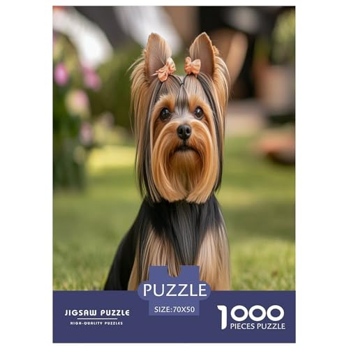 Yorkshire Terrier Puzzles 1000 Teile Schwer Puzzle Spielzeug Pädagogisches Spiel Impossible Herausforderungsspielzeug Für Erwachsene Kinder 70x50cm/1000pcs Yorkshire Terrier Puzzles 1000 Teile Schwer Puzzle Spielzeug Pädagogisches Spiel Impossible Herausforderungsspielzeug Für Erwachsene Kinder 70x50cm/1000pcs von VWENOLRIX