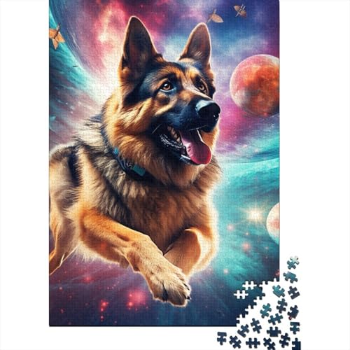 Hund Puzzle 1000 Teile Schwer Puzzle Spielzeug Pädagogisches Spiel Impossible Herausforderungsspielzeug Für Erwachsene Und Kinder Ab 12 Jahren 1000pcs (75x50cm) von VYIPAXTOR