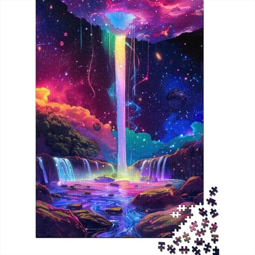 Wasserfall Puzzles 1000 Teile Schwer Puzzle Spielzeug Pädagogisches Spiel Impossible Herausforderungsspielzeug Für Erwachsene Und Kinder in Bewährter 1000pcs (75x50cm) von VYIPAXTOR