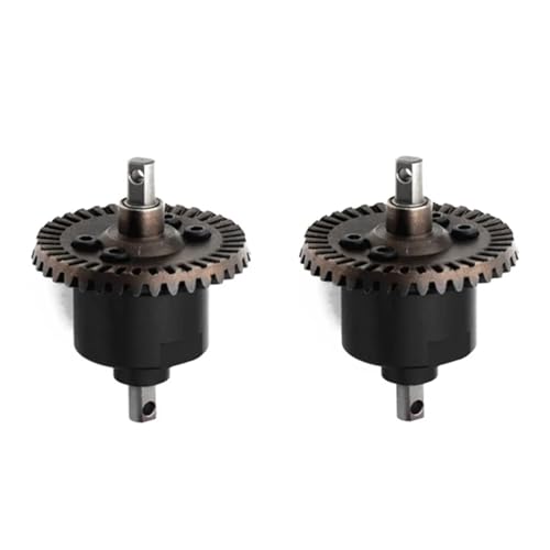 2 Stück All Metal Front Rear Differential, for Traxxas Slash 4X4 VXL Stampede Rustler Remo HQ727 1/10 RC Car Upgrade Teile(Color:Black) von VYUHAksZ