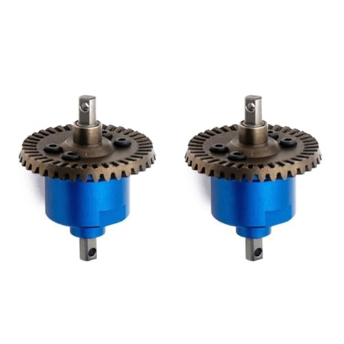 2 Stück All Metal Front Rear Differential, for Traxxas Slash 4X4 VXL Stampede Rustler Remo HQ727 1/10 RC Car Upgrade Teile(Color:Blue) von VYUHAksZ