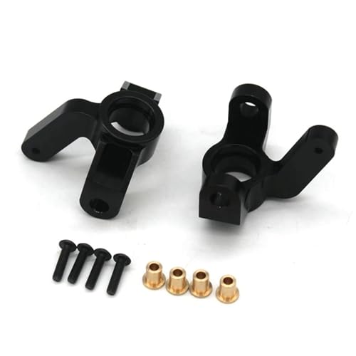 VYUHAksZ 2 Stück Metall vorderer Achsschenkel Lenkbecher ET1004, for VKAR Racing Bison V2 V3 VKAR Bison 1/10 RC Car Upgrade Teile(Color:Black) von VYUHAksZ