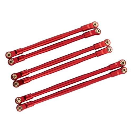 VYUHAksZ Metallchassis-Aufhängungsglieder Hinterer Längslenker, 12-mm-Sechskantrotor-Bremssattelsatz, 17-Tonnen-Ritzel for axiale RBX10-For Ryft-Upgrade-Teile (Color : Links-Red) von VYUHAksZ