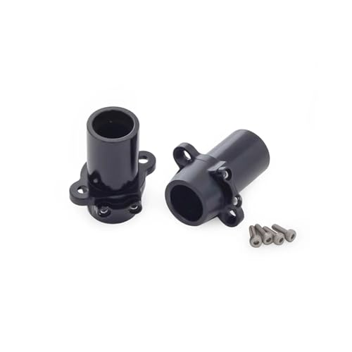 VYUHAksZ Metallchassis-Aufhängungsglieder Hinterer Längslenker 12 mm Sechskant-Bremsscheibe 17 Zähne Ritzel, for 1/10 for Axial RBX10 for Ryft Rock Bouncer Part (Color : Axle Body-Black) von VYUHAksZ