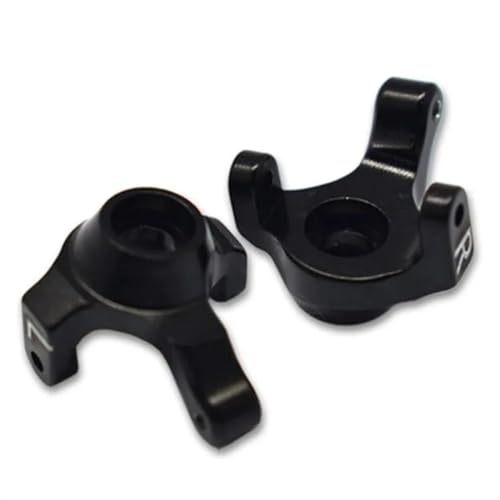 VYUHAksZ Vorderer Lenkungsbecher aus Aluminiumlegierung, for 1/24 4WD SCX24 DEADBOLT-AXI90081 RC Car(Color:Black) von VYUHAksZ