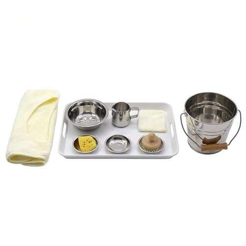 VZZCGJVT Montessori tägliches Leben Lehrhilfe Tisch Waschset Praktisches Lebensmaterial für Reinigung Übung,Complete Set VZZCGJVT Montessori tägliches Leben Lehrhilfe Tisch Waschset Praktisches Lebensmaterial für Reinigung Übung,Complete Set von VZZCGJVT