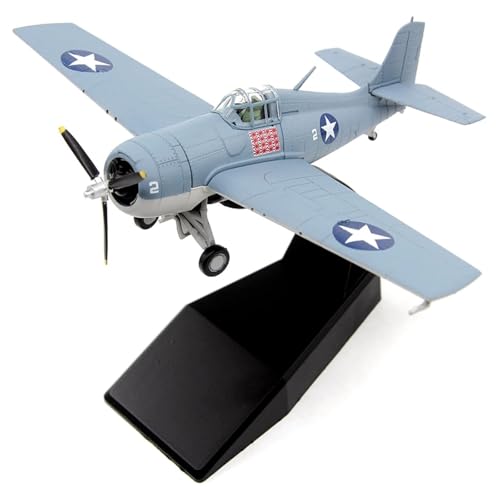 VaNmar 4,8 Zoll F4F Kampfflugzeug-Modell im Maßstab 1:72, Jet-Sammlerstücke, Druckguss-Flugzeugmodell for Sammlung, Geschenk, Ornament von VaNmar