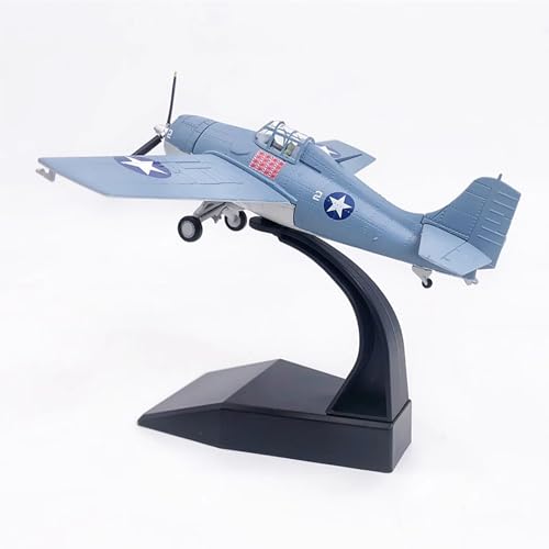 VaNmar 4,8 Zoll F4F Kampfflugzeug-Modell im Maßstab 1:72, Jet-Sammlerstücke, Druckguss-Flugzeugmodell for Sammlung, Geschenk, Ornament von VaNmar