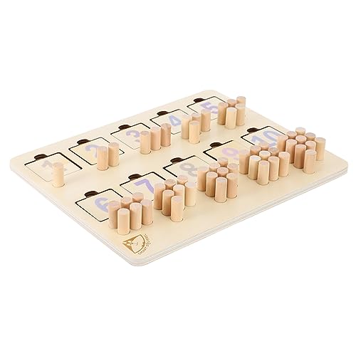 1 Set Früherziehung Puzzle Spielzeug Puzzle Puzzles Vorschule Steckpuzzles Spielzeug Puzzle Spielzeug Interaktives Puzzle Spielzeug Lernpuzzle Mathe Puzzle Spielzeug Holz Vaguelly von Vaguelly