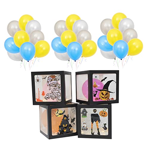 1 Set-box Halloween Ballon Box Halloween- -requisiten Halloween-ballonboxen Halloween-partyzubehör Papier Vaguelly von Vaguelly