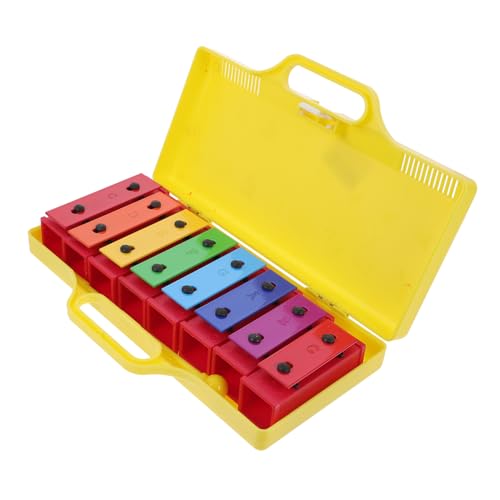 1 Stück Orff Xylophon Musikspielzeug Kleinkind Musikinstrumente Musikinstrumente Kunststoff Percussion Klopfklavierspielzeug Kleinkind Percussion Kognitives Gelbes Vaguelly von Vaguelly