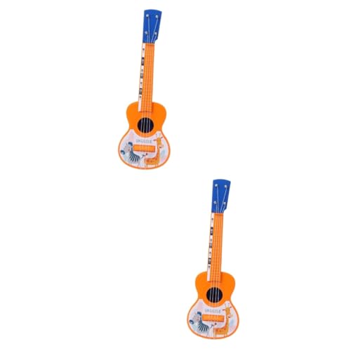 2 STK Ukulele-spielzeuggitarre Für Kinder Musikalisches Gitarrenspielzeug Kinderspielzeuggitarre Ukulele Gitarre Spielzeug Pädagogisches Musikspielzeug Spielzeuge Musikinstrumente Vaguelly von Vaguelly