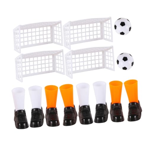 2 Satz Mini-fingerfußball Lustiges Fingerspielzeug Passendes Spielzeug Familien-fingerfußballspiel Party-Finger-fußballspiel Fußballbrett-Spielzeug Mini-tischfußball Plastik Vaguelly von Vaguelly