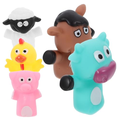 5st Animal Finger Puppen Spielzeuge Kinderspielzeug Puppentrage Geschmeidige Fingerpuppen Interaktives Fingerpuppenspielzeug Fingerpuppen Für Vinyl Vaguelly von Vaguelly