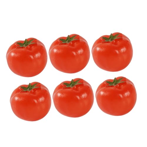 Vaguelly Realistische Künstliche Kirschtomaten Mini-PVC-gefüllte Tomaten Heimdekor-Requisiten von Vaguelly