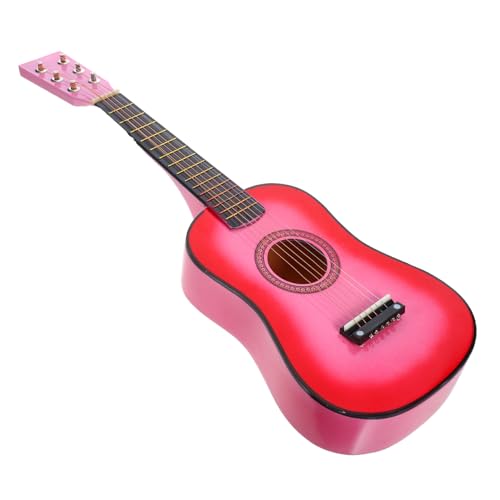 Kleine Gitarre Kleine Ukulele Simulationsgitarrenspielzeug Ukulele Für Kinder Anfänger Kinder Gitarre Ukulele Üben Gitarrenspielzeug Aus Holz Gitarren-Spielzeug Linde Rosa Vaguelly von Vaguelly