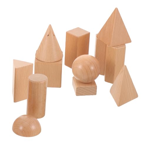 Vaguelly 1 Sätze Geometrisches Modell Geotafeln Puzzle Formen Geometrische Feste Formen Geometrische Formen Geometrieblöcke Baustein Geometrische Körper Geometrische Feste Blöcke Holz von Vaguelly